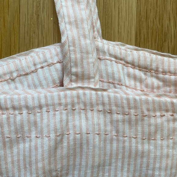 SEE BY CHLOE Pleated Dress Peach White Stripe 6 - Picture 16 of 16